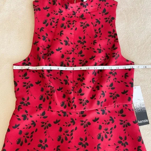 Kensie Floral Flare Zip Dress - Size S - Picture 8 of 15